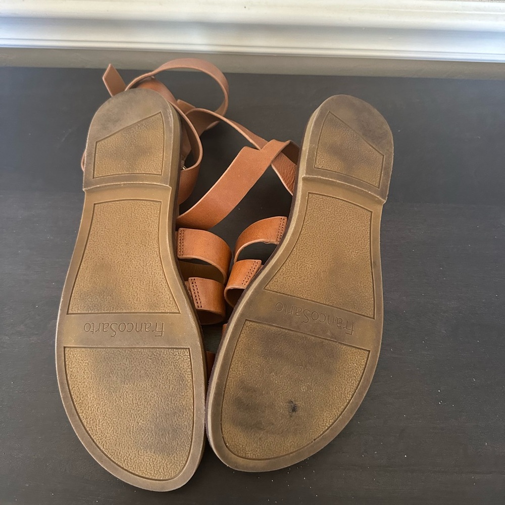 Franco Sarto Kyson Tan Leather Sandal - Picture 7 of 7